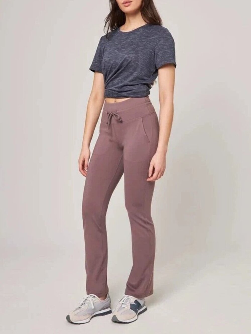 Mondetta High Rise Flare Pants XL Sparrow Performance Stretch Drawstring